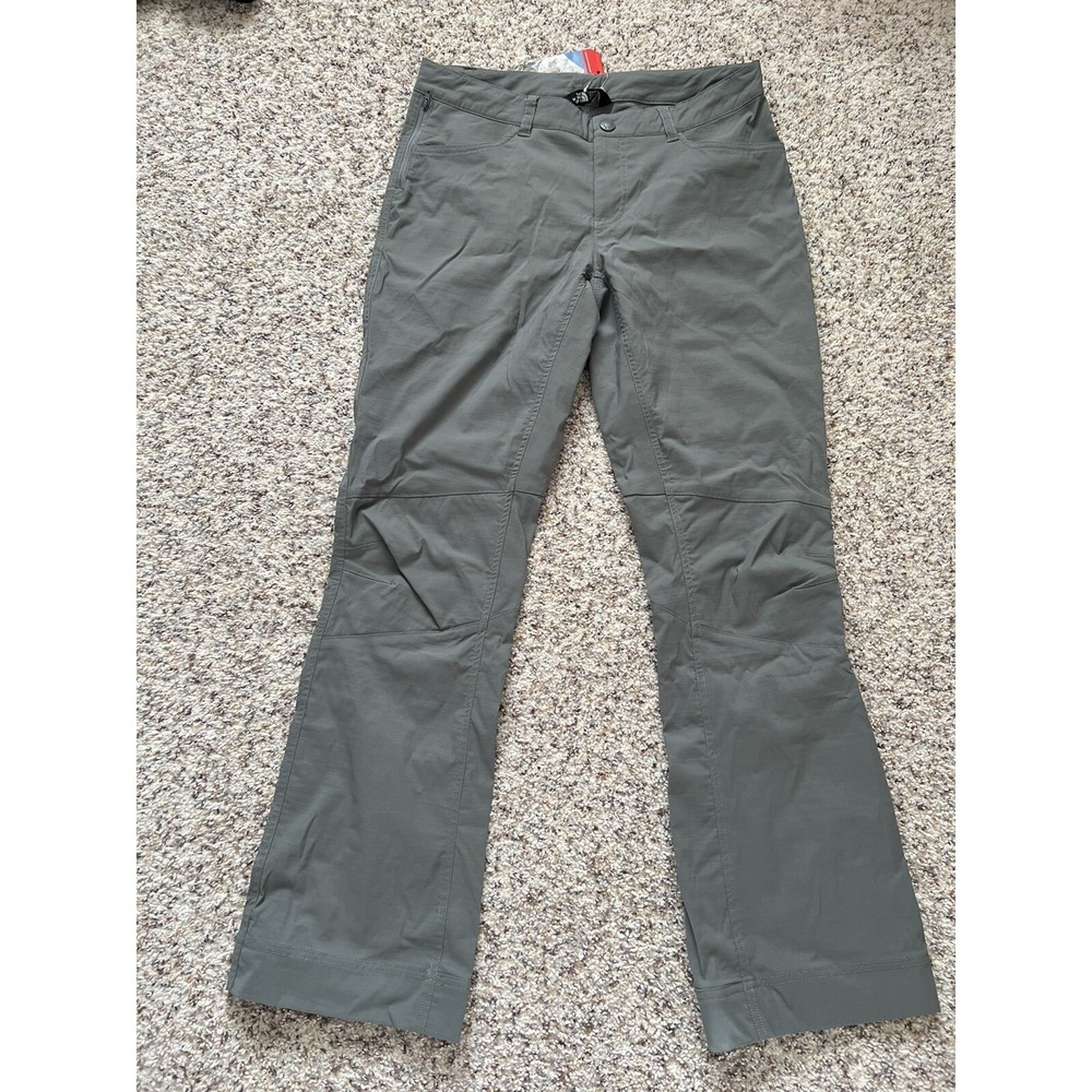 NWT The North Face Women's Mint Green Outdoor Light Hiking Roll-Up Pants Sz 6